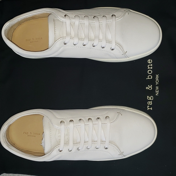 Rag & Bone Kent White Leather Lace Up 9 nwt - Picture 7 of 10